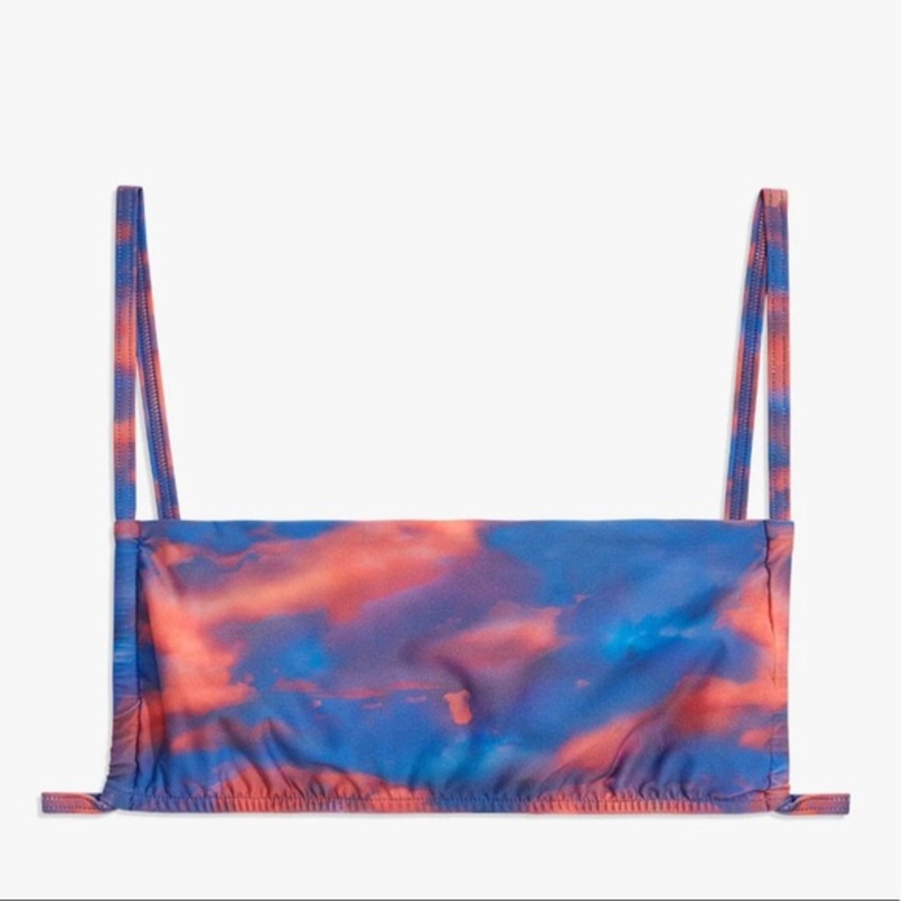 We Wore What dark sunset bikini set